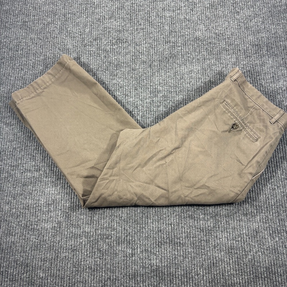Dockers Classic Fit Khaki Pants Men 36x30 Taupe D3 Straight Flat Front